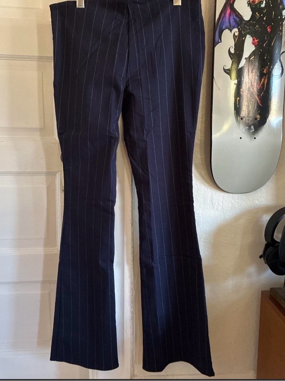 Urban Outfitters Navy Pinstripe Dress Pants